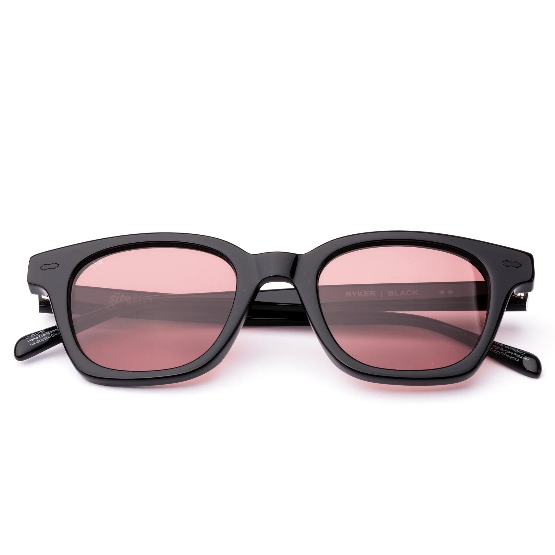 Elysian Collective Sito Shades Ryker Black Rosewood