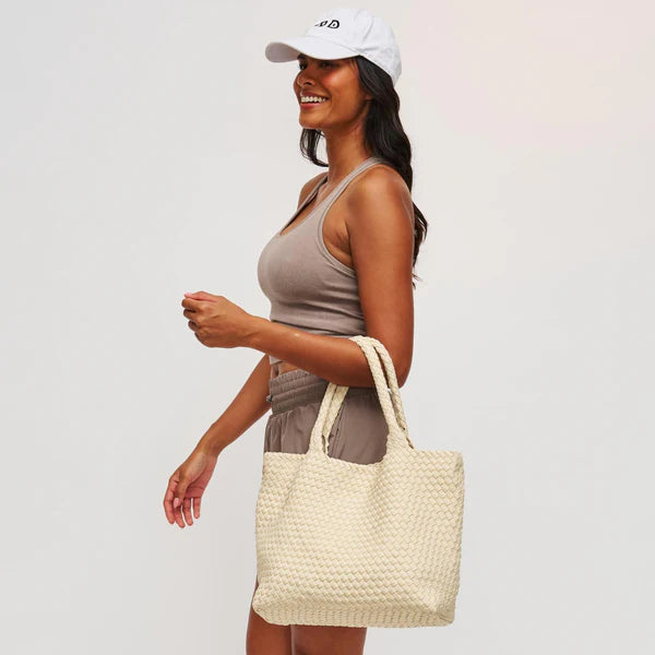 Elysian Collective Sky's The Limit Medium Tote Cream