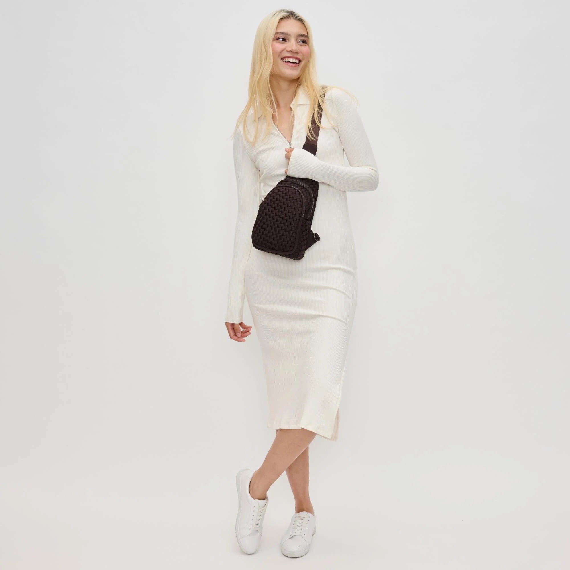 Elysian Collective Sol And Solene Beyond The Horizon Sling Backpack Chocolate