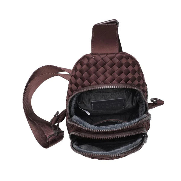 Elysian Collective Sol And Solene Beyond The Horizon Sling Backpack Chocolate