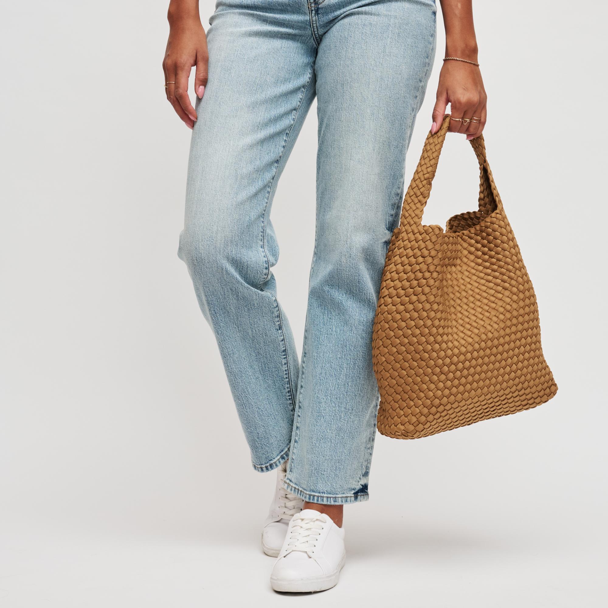 Elysian Collective Sol And Solene Celestial Woven Neoprene Hobo Sand