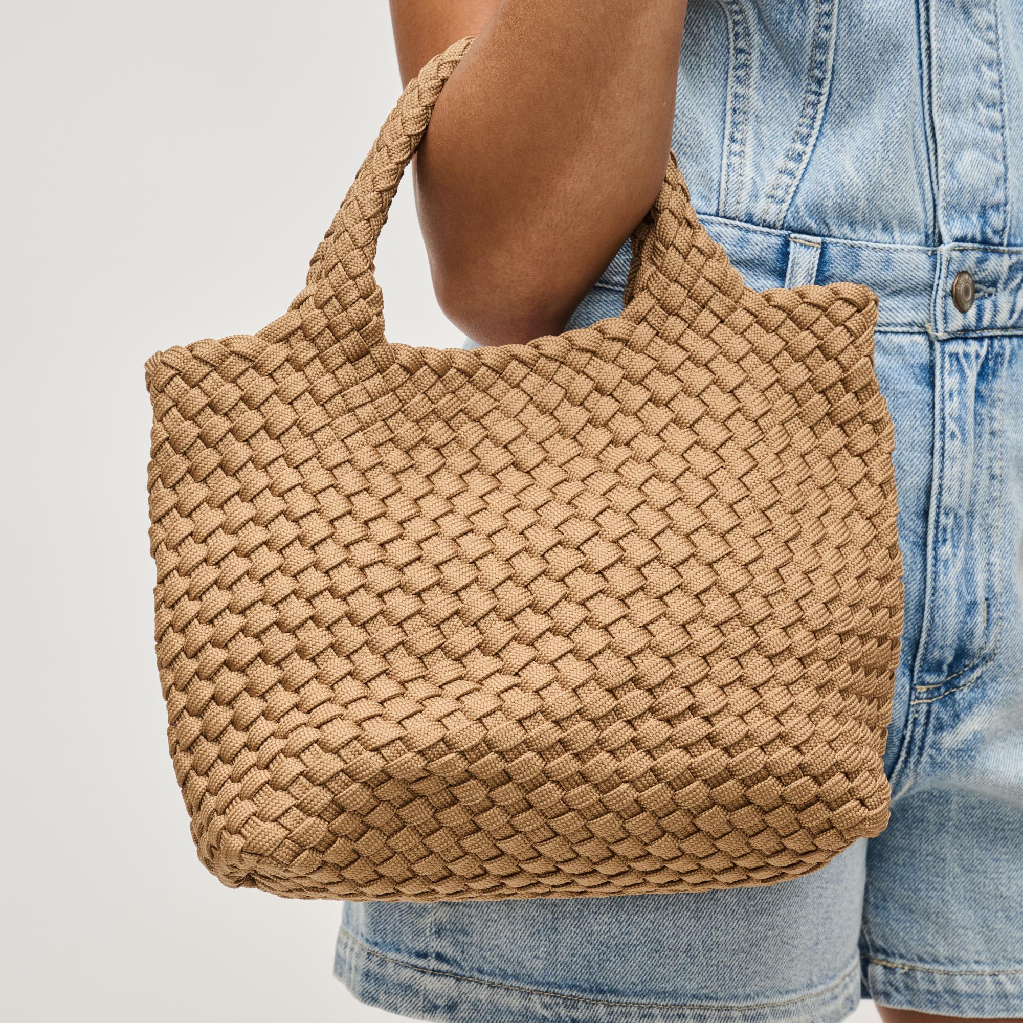 Elysian Collective Sol And Solene Sky's The Limit Small Laced up Eco Edition Crossbody Bag Nude