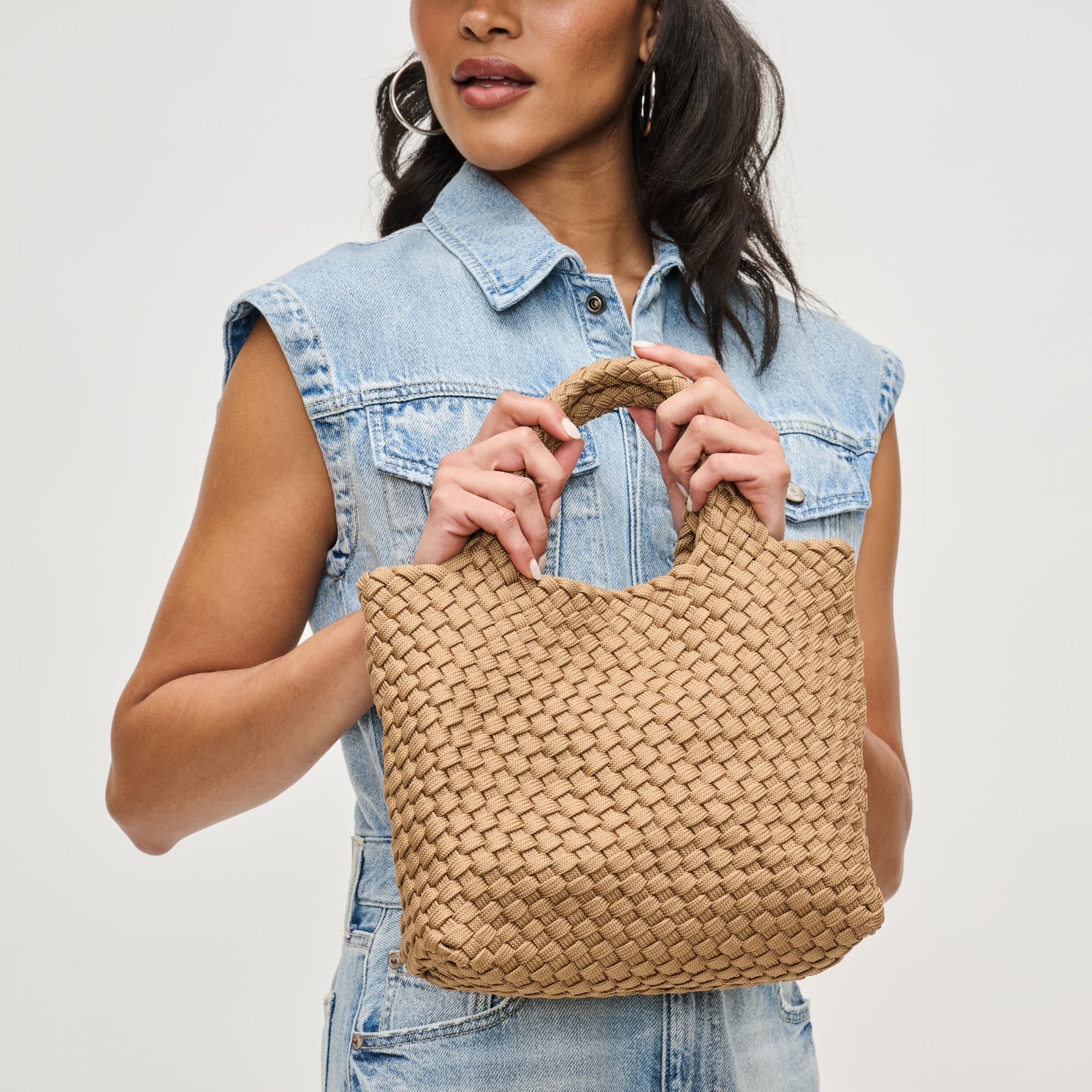 Elysian Collective Sol And Solene Sky's The Limit Small Laced up Eco Edition Crossbody Bag Nude