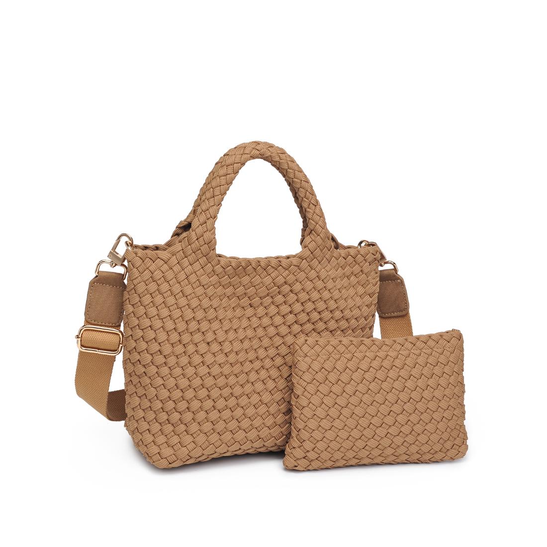 Elysian Collective Sol And Solene Sky's The Limit Small Laced up Eco Edition Crossbody Bag Nude