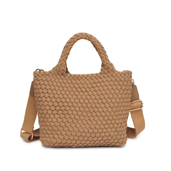 Elysian Collective Sol And Solene Sky's The Limit Small Laced up Eco Edition Crossbody Bag Nude