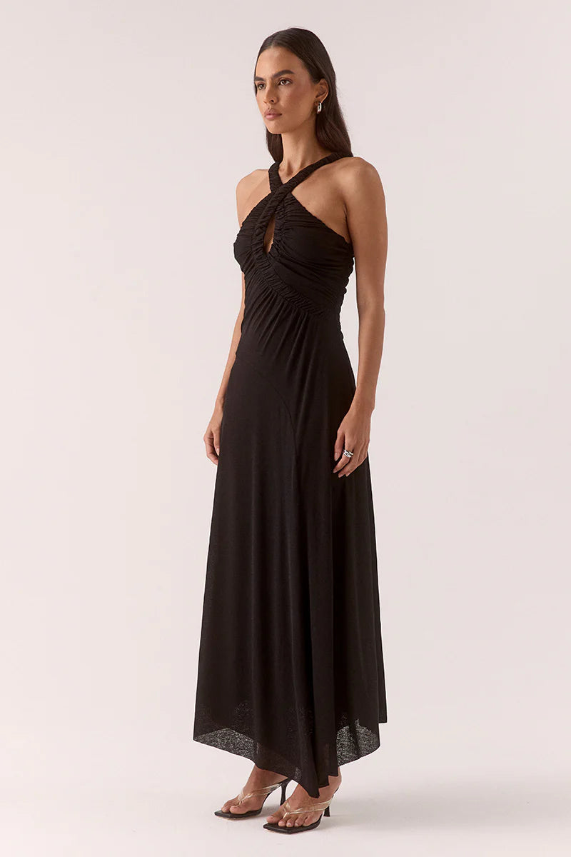 Elysian Collective Sovere Studio Alora Midi Dress Black