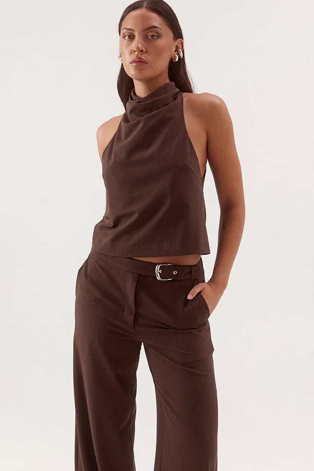 Elysian Collective Sovere Studio Amorey Top Espresso