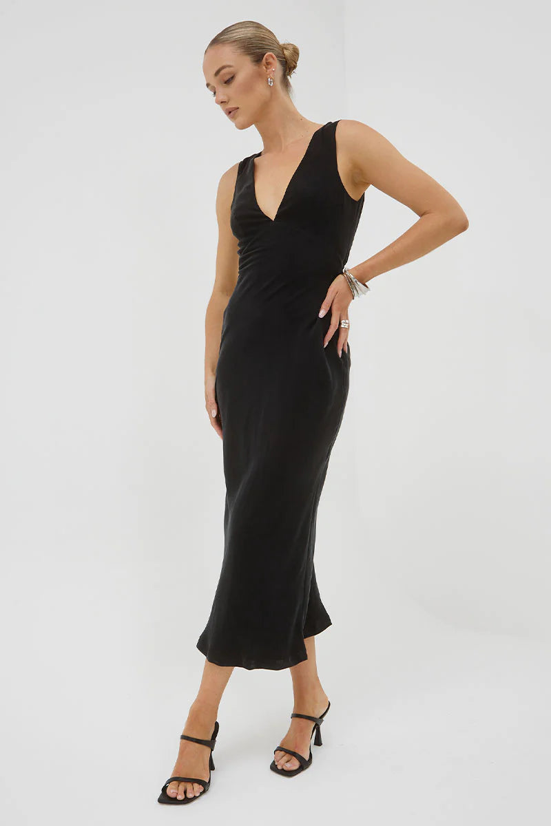 Elysian Collective Sovere Studio Arcade Slip Dress Black