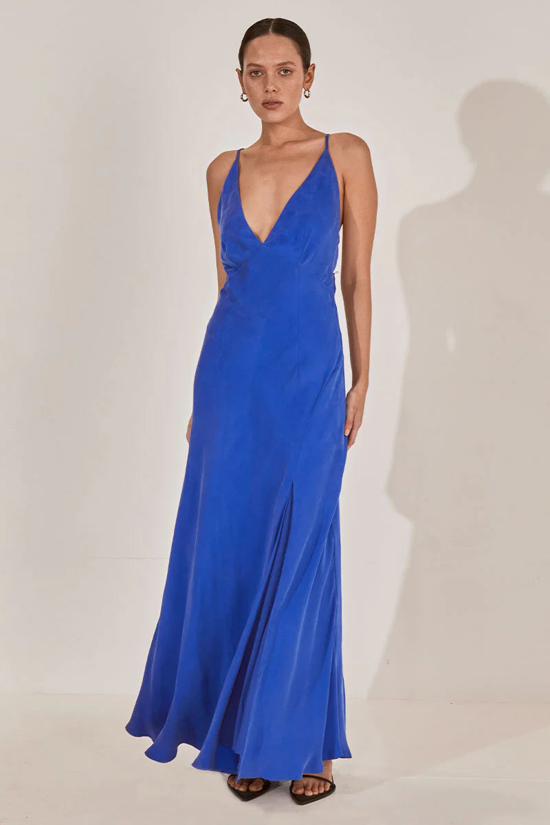 Elysian Collective Sovere Studio Arlo Midi Dress Royal Blue