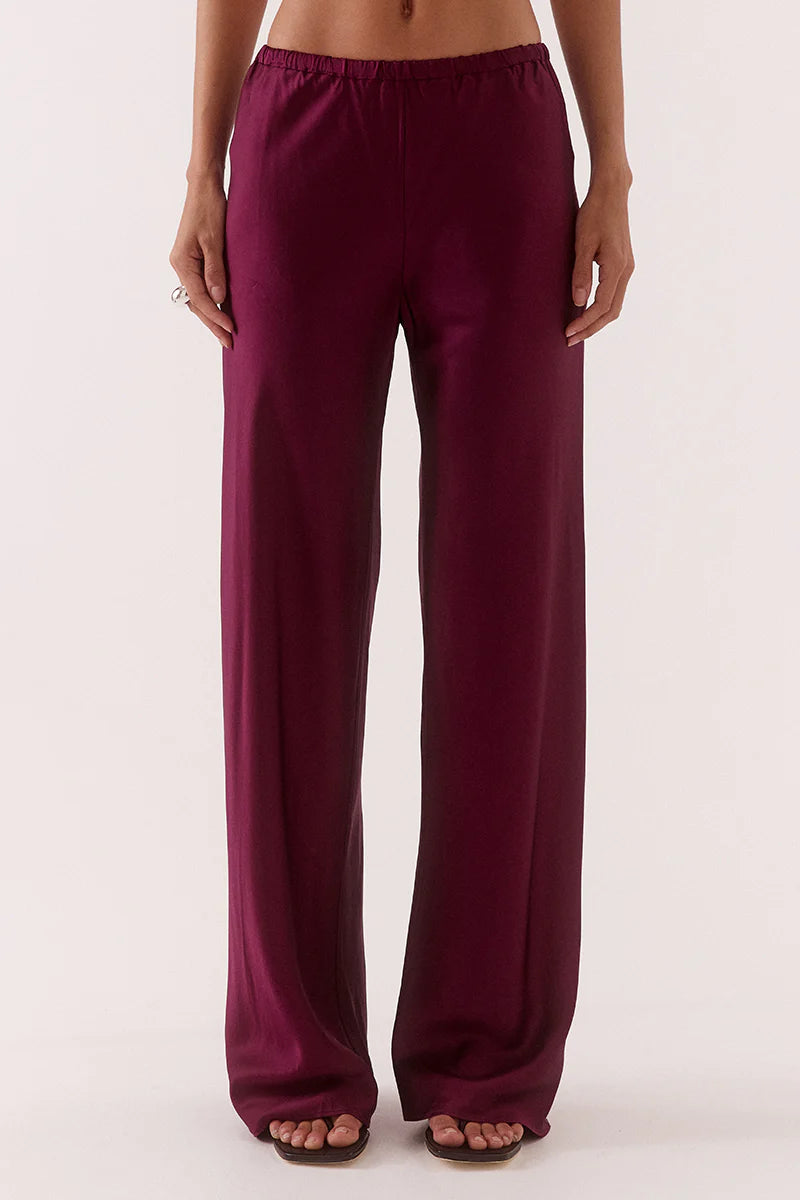 Elysian Collective Sovere Studio Blake Bias Pant Blackberry