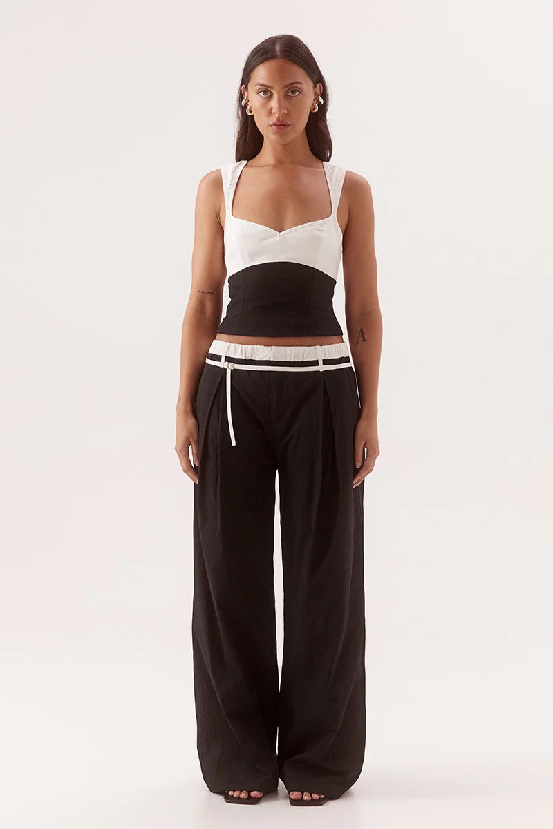 Elysian Collective Sovere Studio Britta Pants Black Chalk