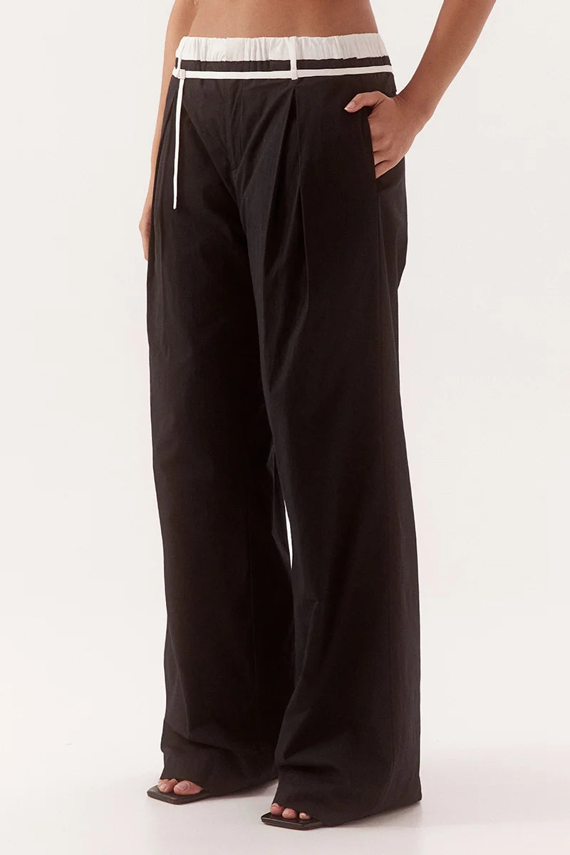 Elysian Collective Sovere Studio Britta Pants Black Chalk
