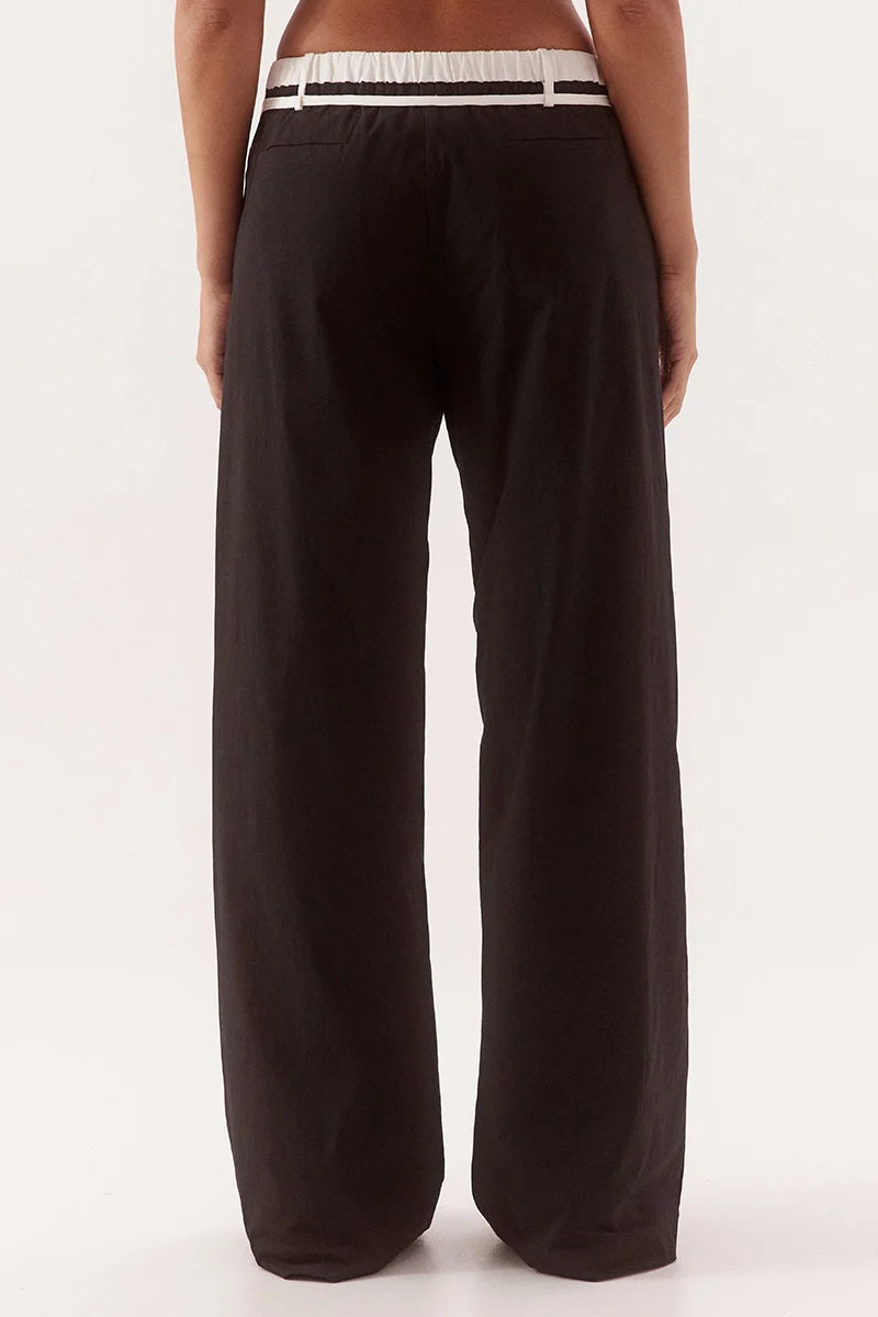 Elysian Collective Sovere Studio Britta Pants Black Chalk