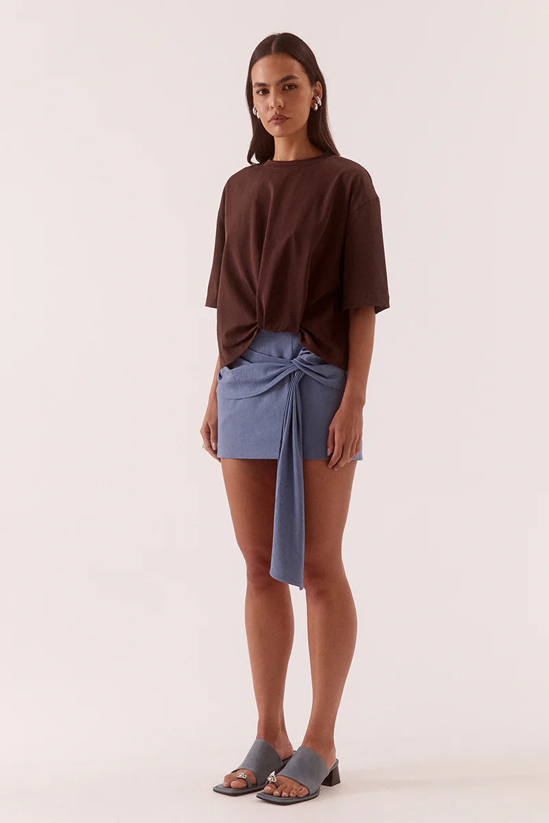 Elysian Collective Sovere Studio Izel Tee Bitter Chocolate