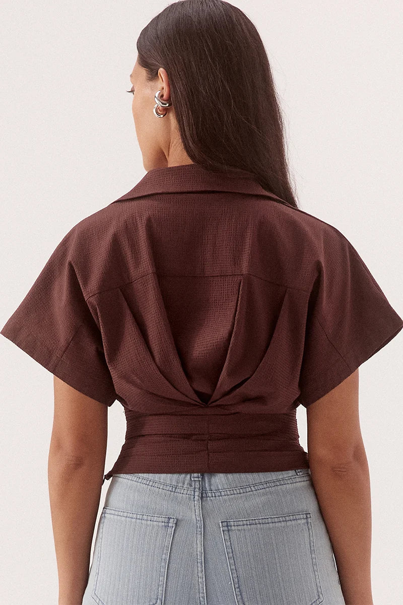 Elysian Collective Sovere Studio Lyla Crop Shirt