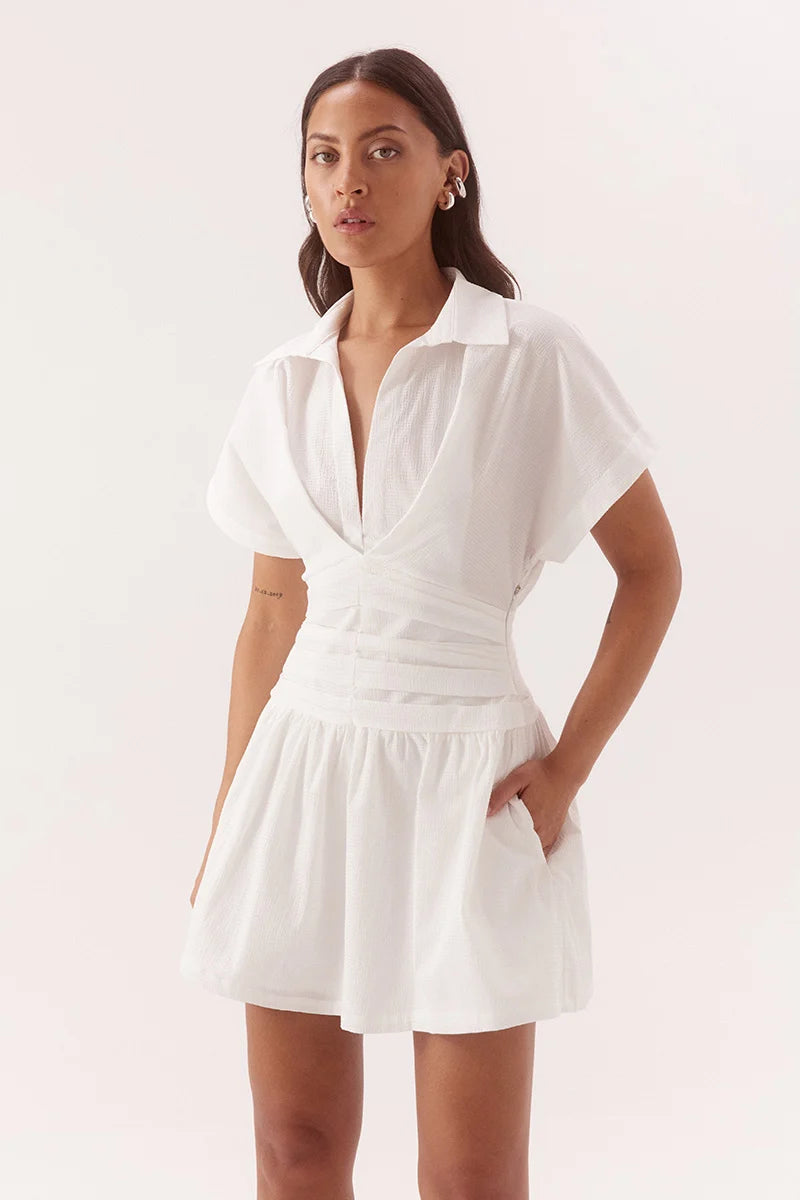 Elysian Collective Sovere Studio Lyra Mini Dress Chalk