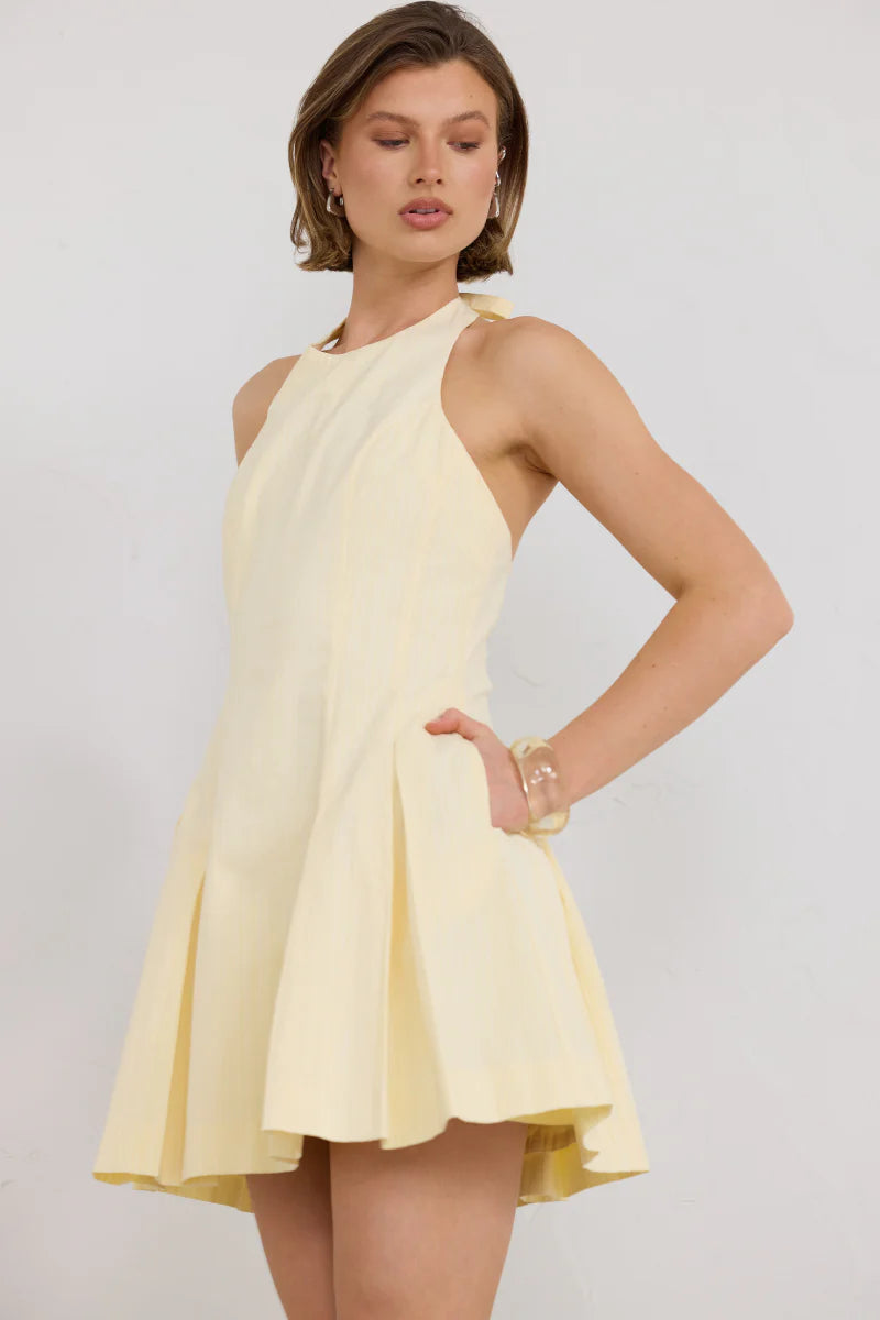 Elysian Collective Sovere Studio Reprice Mini Dress Pannacotta