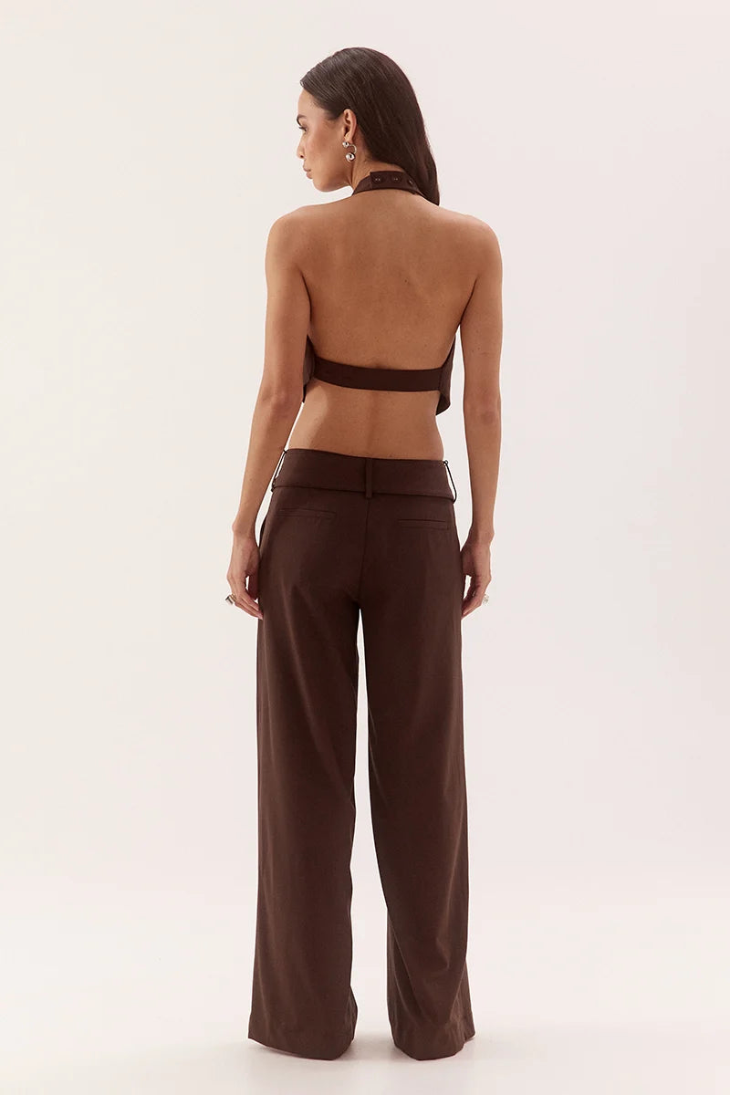 Elysian Collective Sovere Studio Sadie Top Dark Chocolate