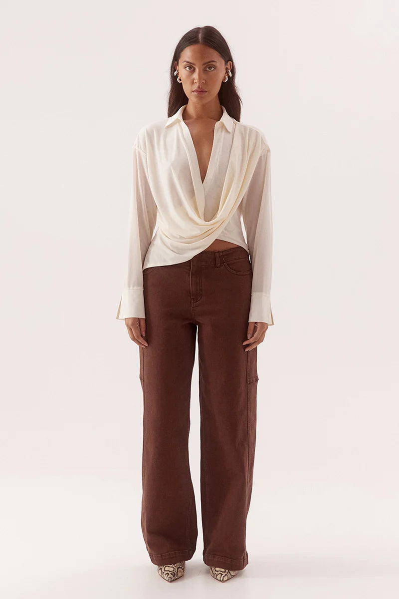 Elysian Collective Sovere Studio Selen Shirt Chalk