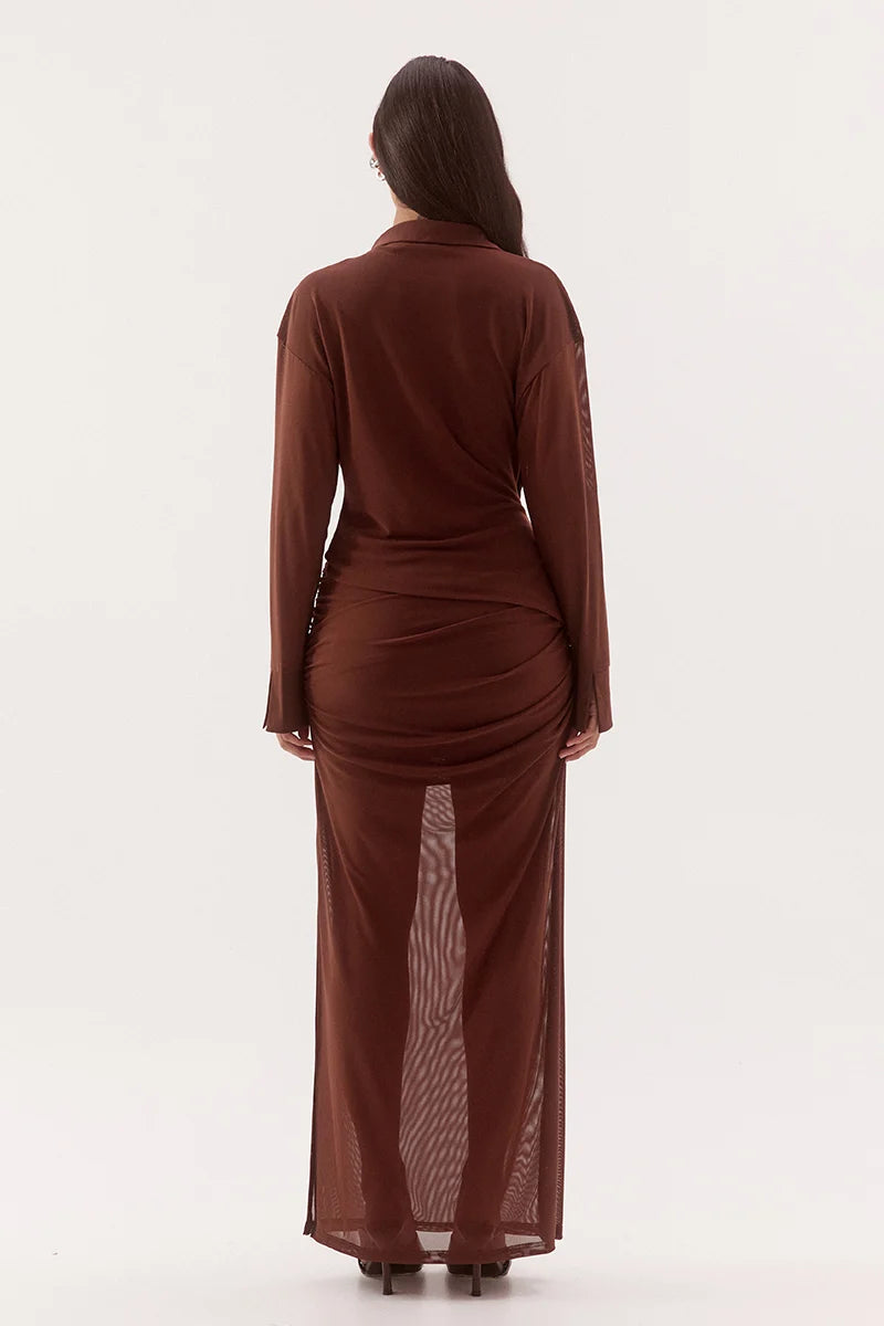 Elysian Collective Sovere Studio Selen Shirt Mocha