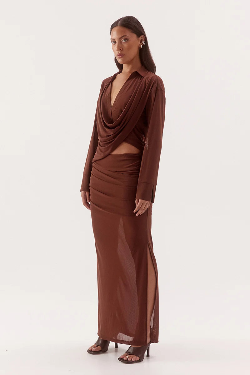 Elysian Collective Sovere Studio Selen Shirt Mocha