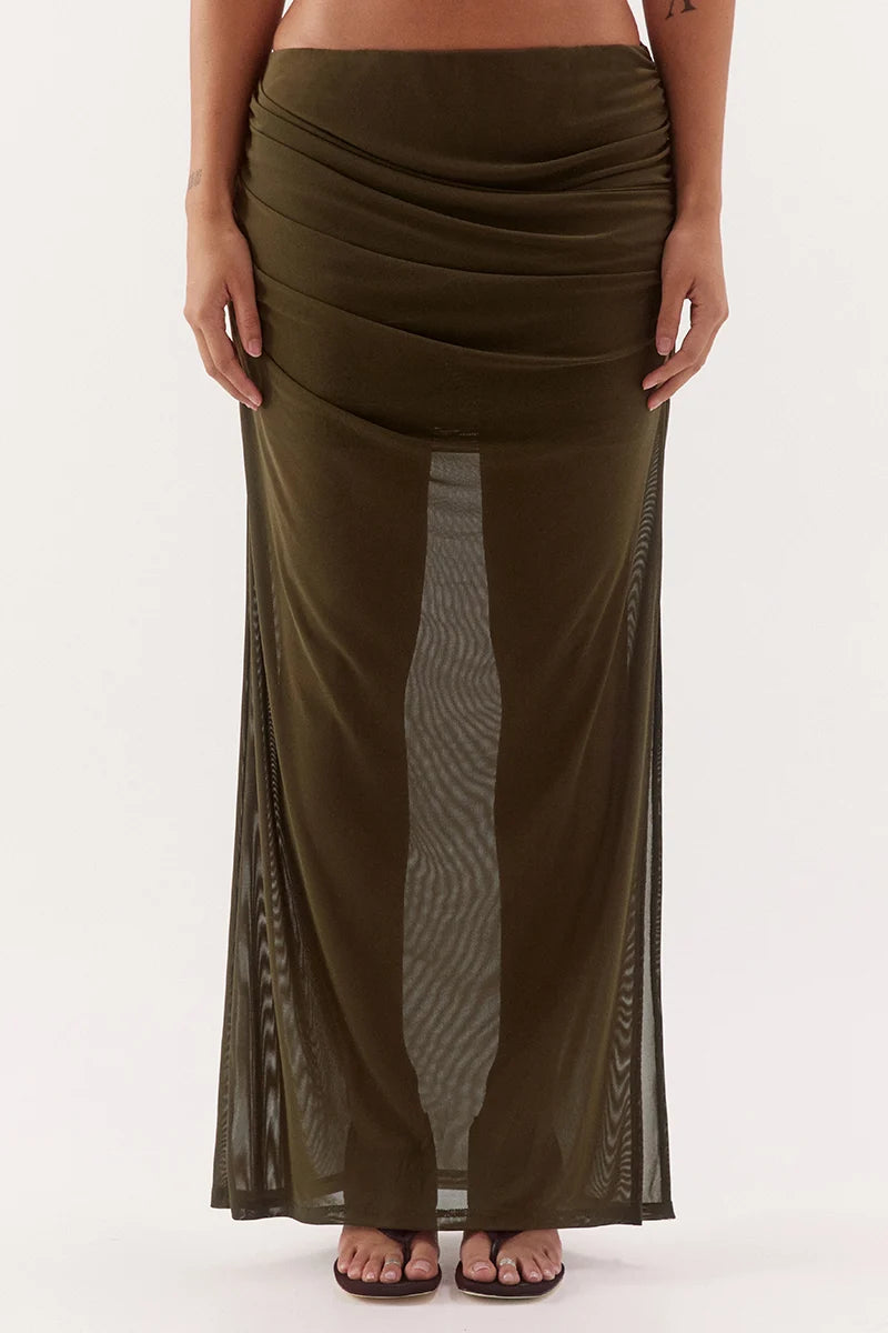 Elysian Collective Sovere Studio Selen Skirt Olive