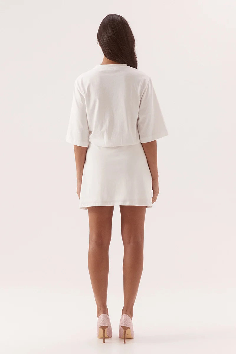 Elysian Collective Sovere Studio Sohvi Tee Dress Chalk