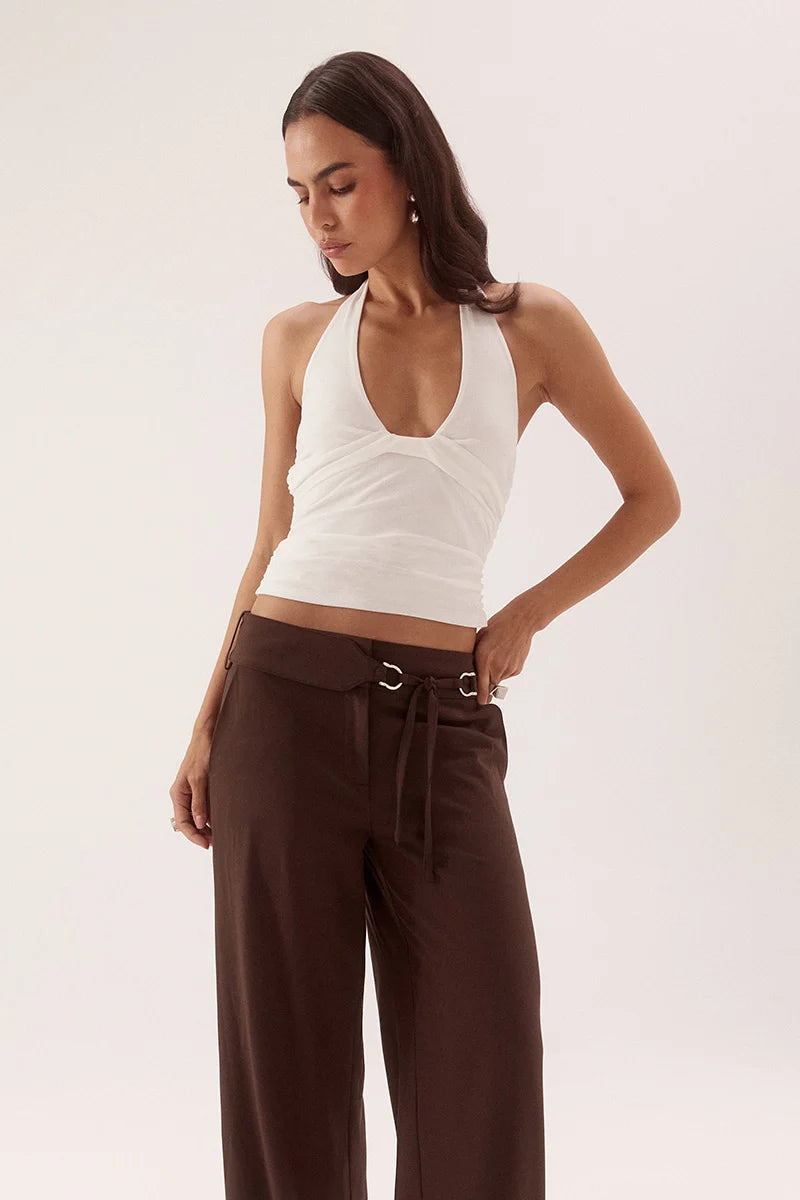 Elysian Collective Sovere Studio Tulli Top Chalk