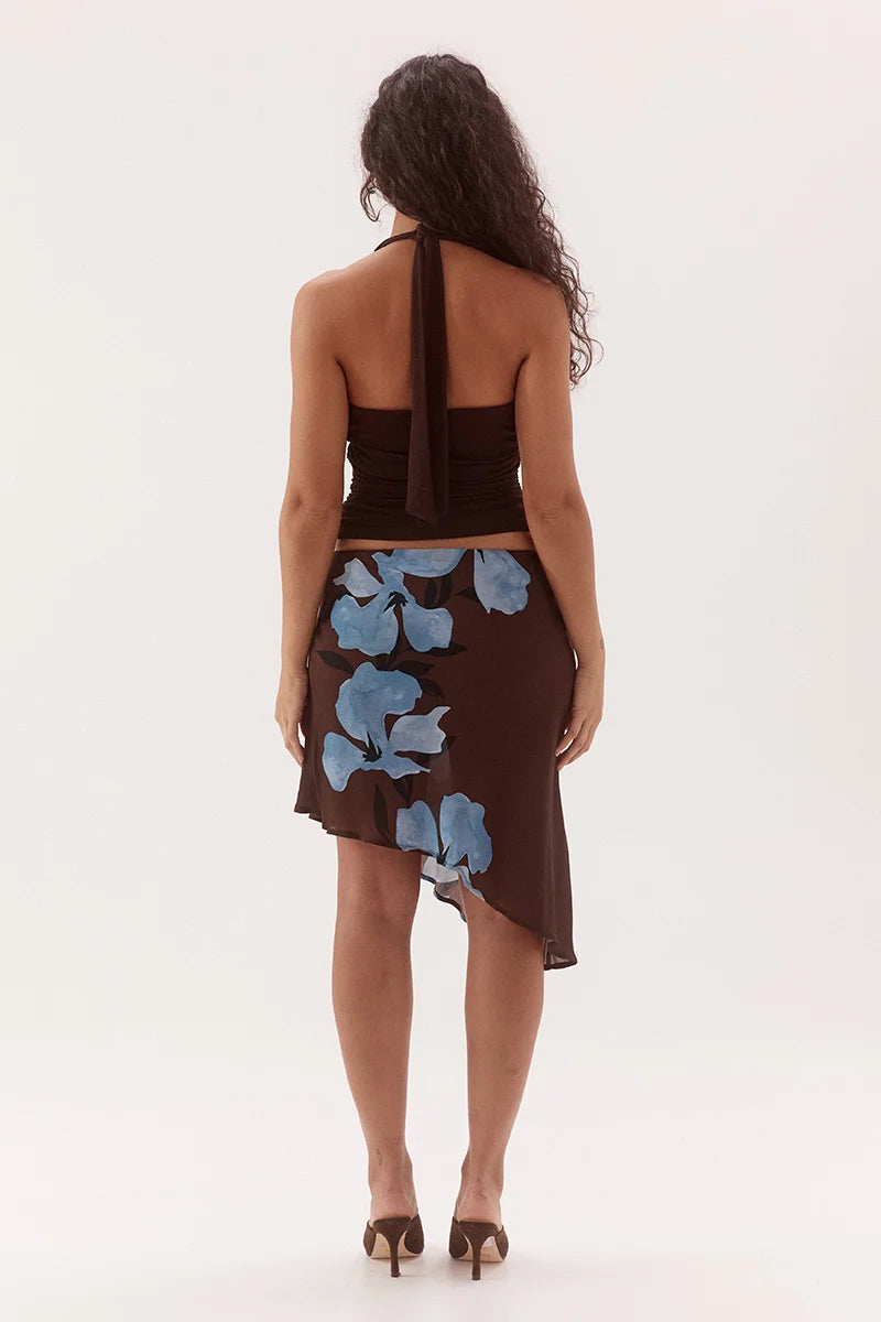 Elysian Collective Sovere Studio Tulli Top Dark Chocolate
