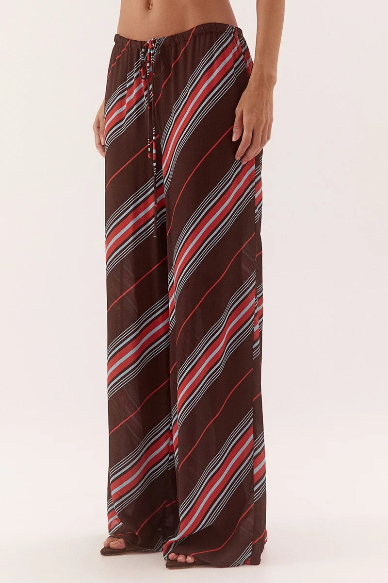 Elysian Collective Sovere Studio Zumi Pant Zumi Stripe Choc