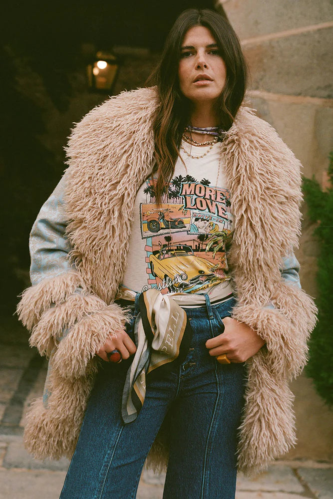 Elysian Collective Spell And The Gypsy Collective Coastline Cruisin' Tee Vintage Cream