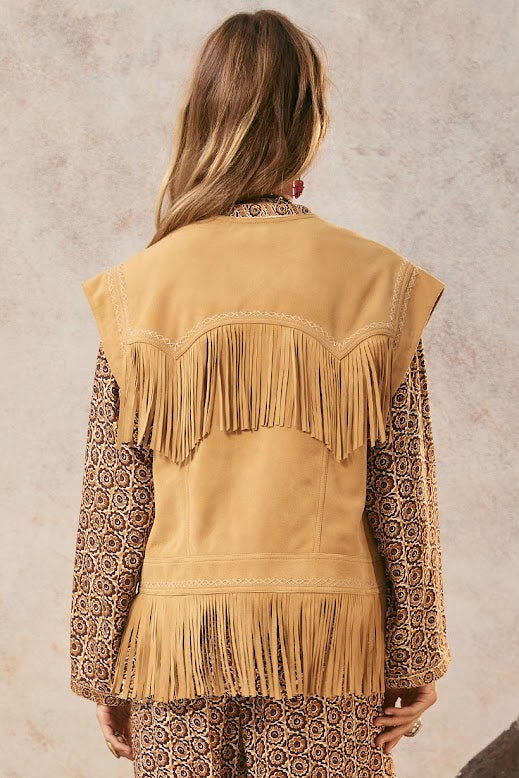 Elysian Collective Spell And The Gypsy Collective Suede Fringe Vest
