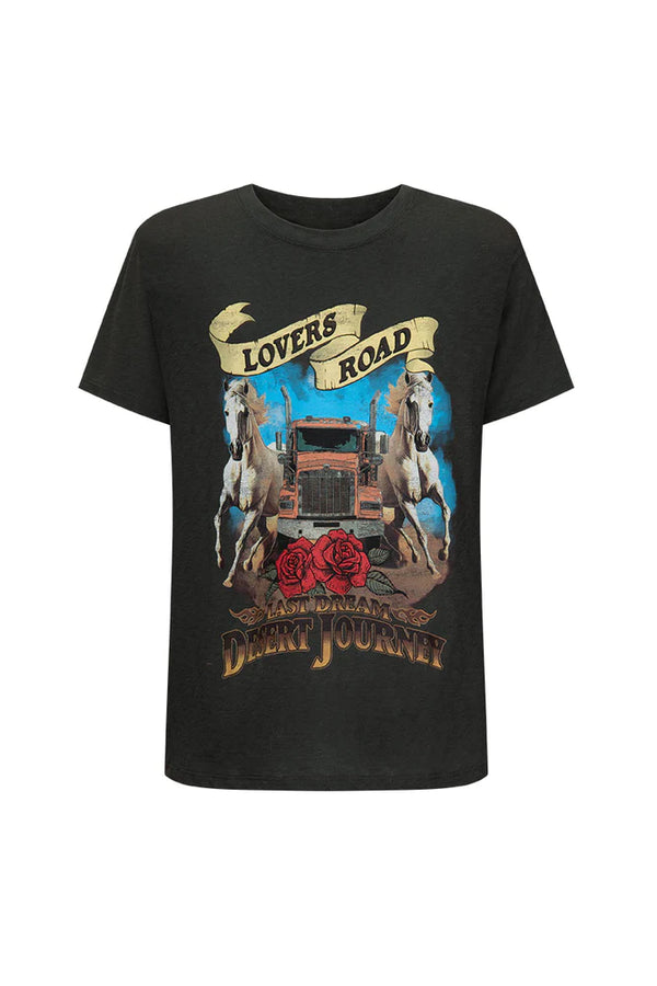 Elysian Collective Spell And The Gypsy Collective Lovers Road Biker Tee Charcoal