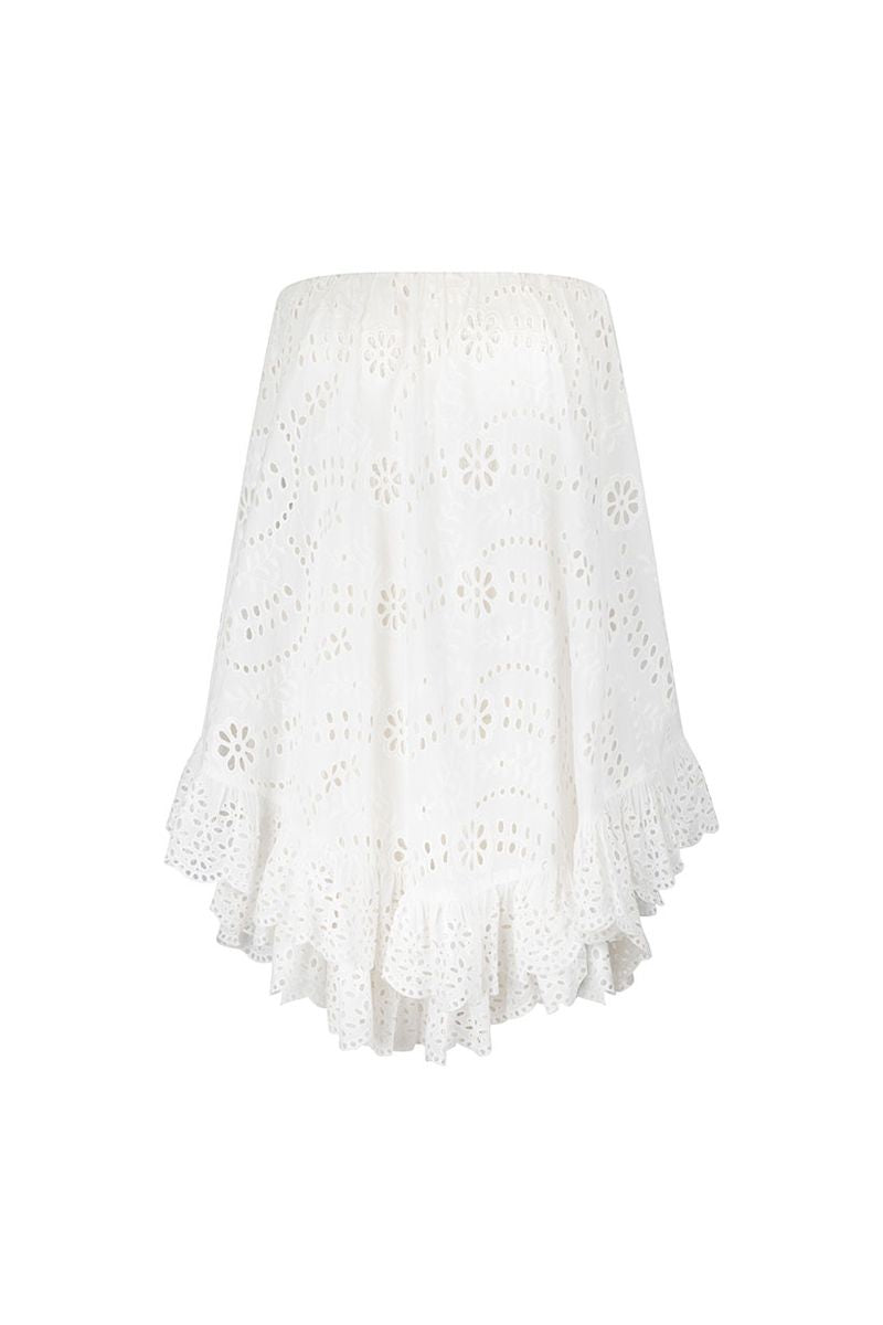 Elysian Collective Spell And The Gypsy Collective Yaya Lace Scarf Mini Dress Antique White