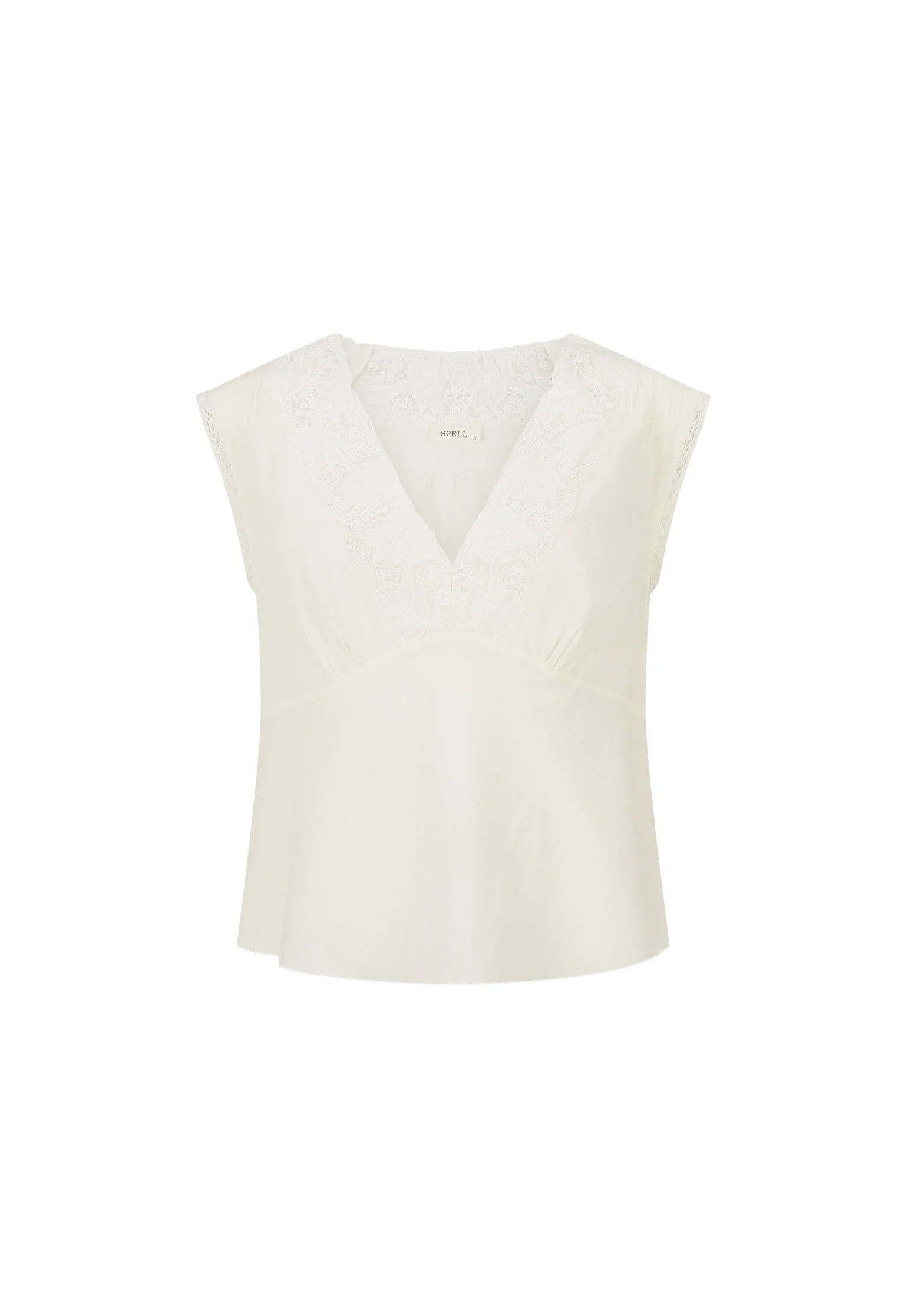 Elysian Collective Spell Bridget Lace Cami Pearl