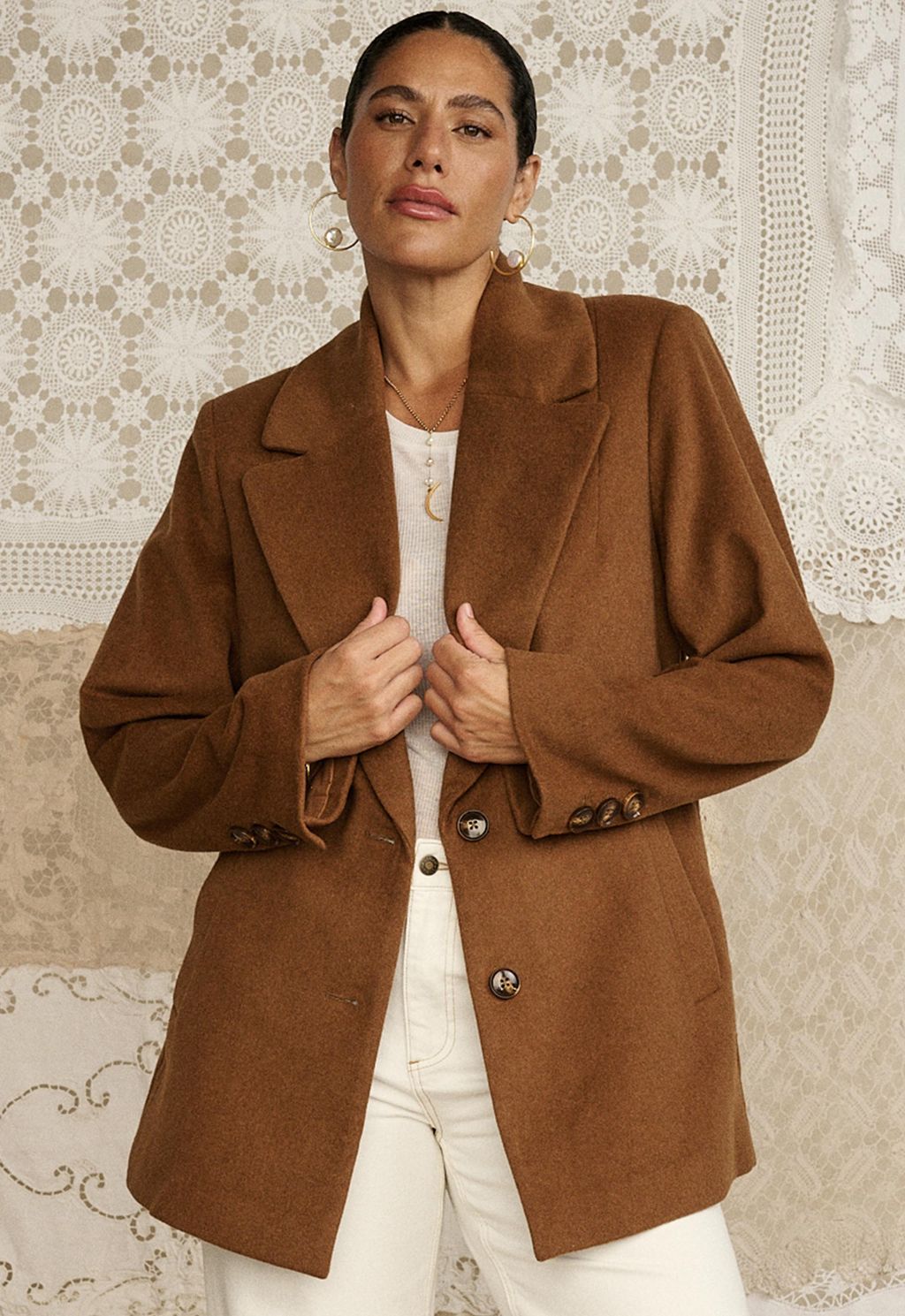Elysian Collective Spell Dilettante Coat Brick