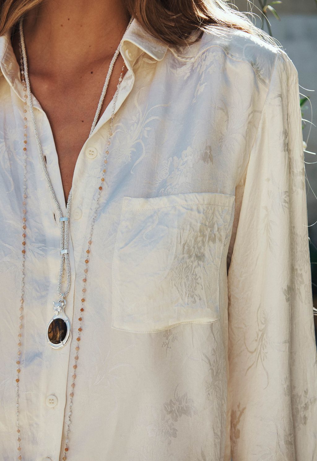 Elysian Collective Spell Dubois Shirt Pearl
