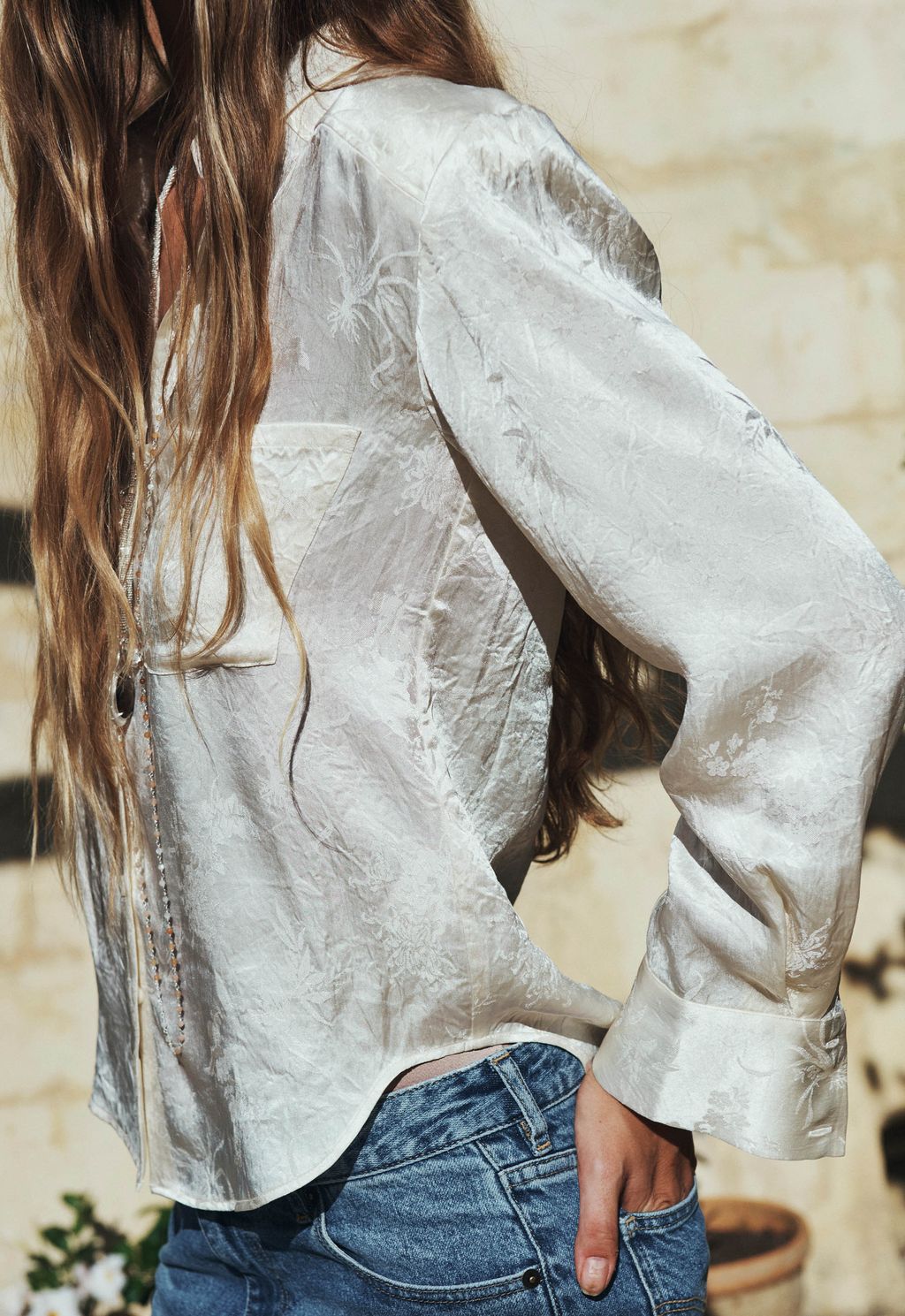Elysian Collective Spell Dubois Shirt Pearl