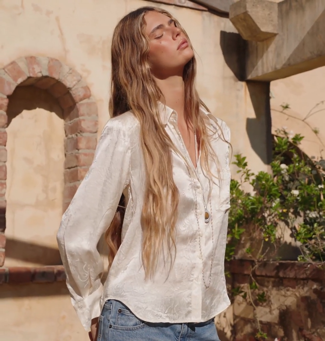 Elysian Collective Spell Dubois Shirt Pearl