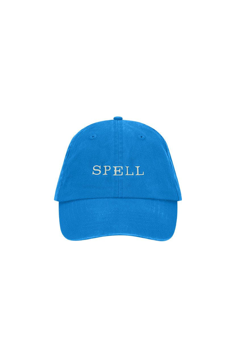 Elysian Collective Spell Embroidered Cap Sea Blue