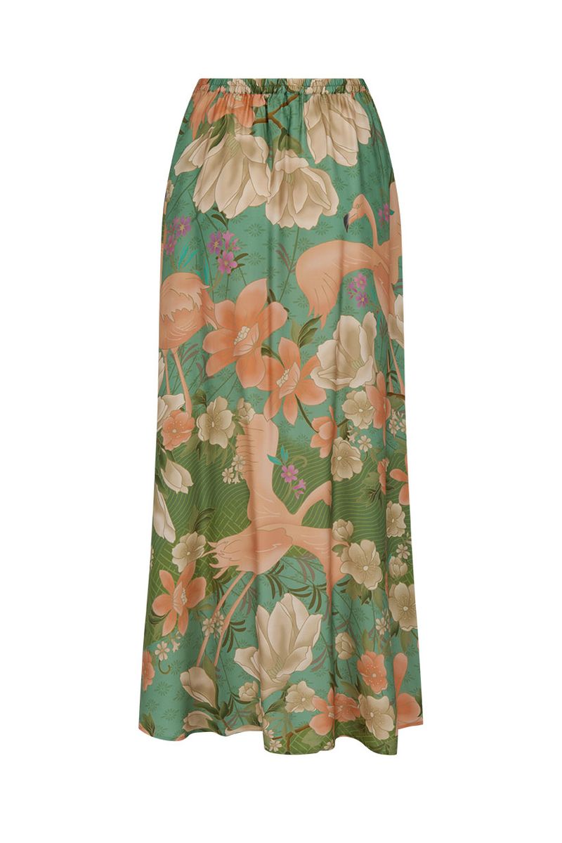 Elysian Collective Spell Floridian Maxi Skirt Sage