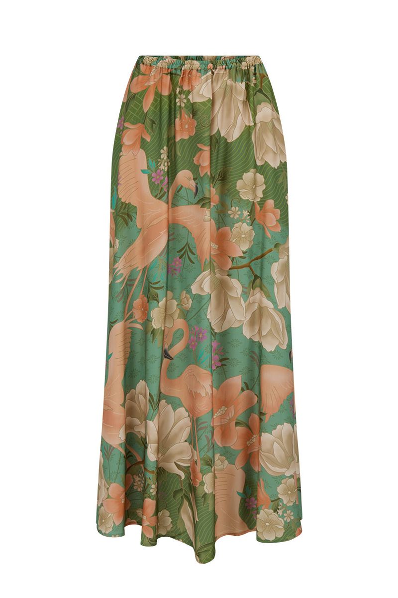 Elysian Collective Spell Floridian Maxi Skirt Sage