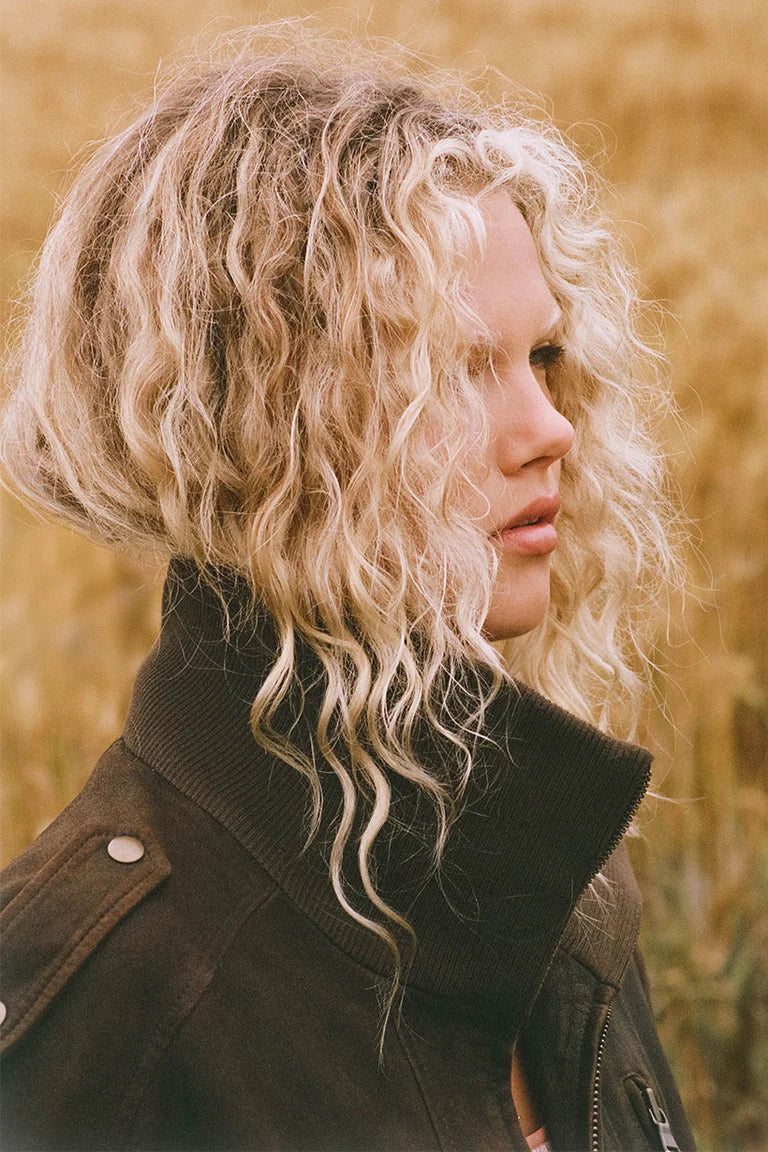 Elysian Collective Spell Fontaine Leather Bomber Vintage Brown