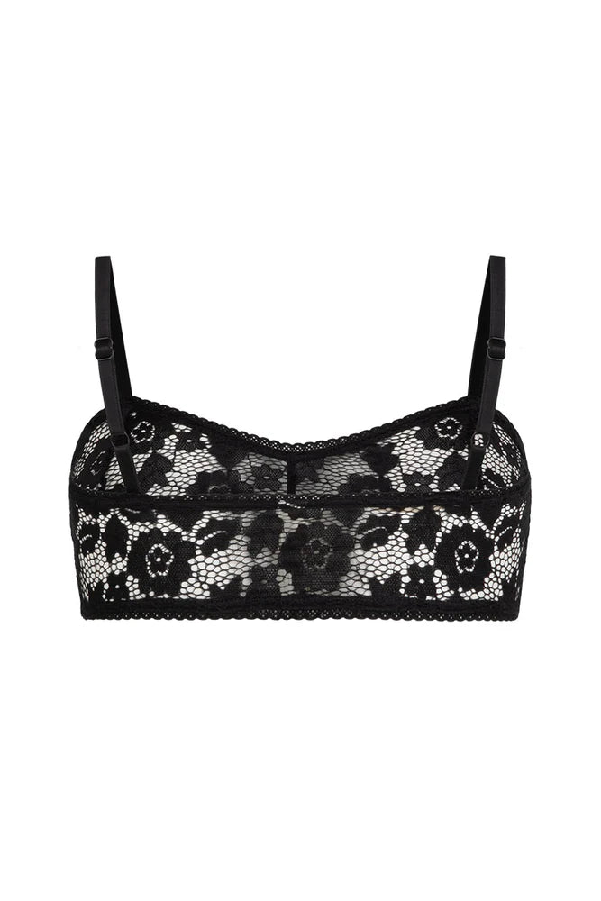 Elysian Collective Spell Lux Lisbon Lace Bralette Onyx