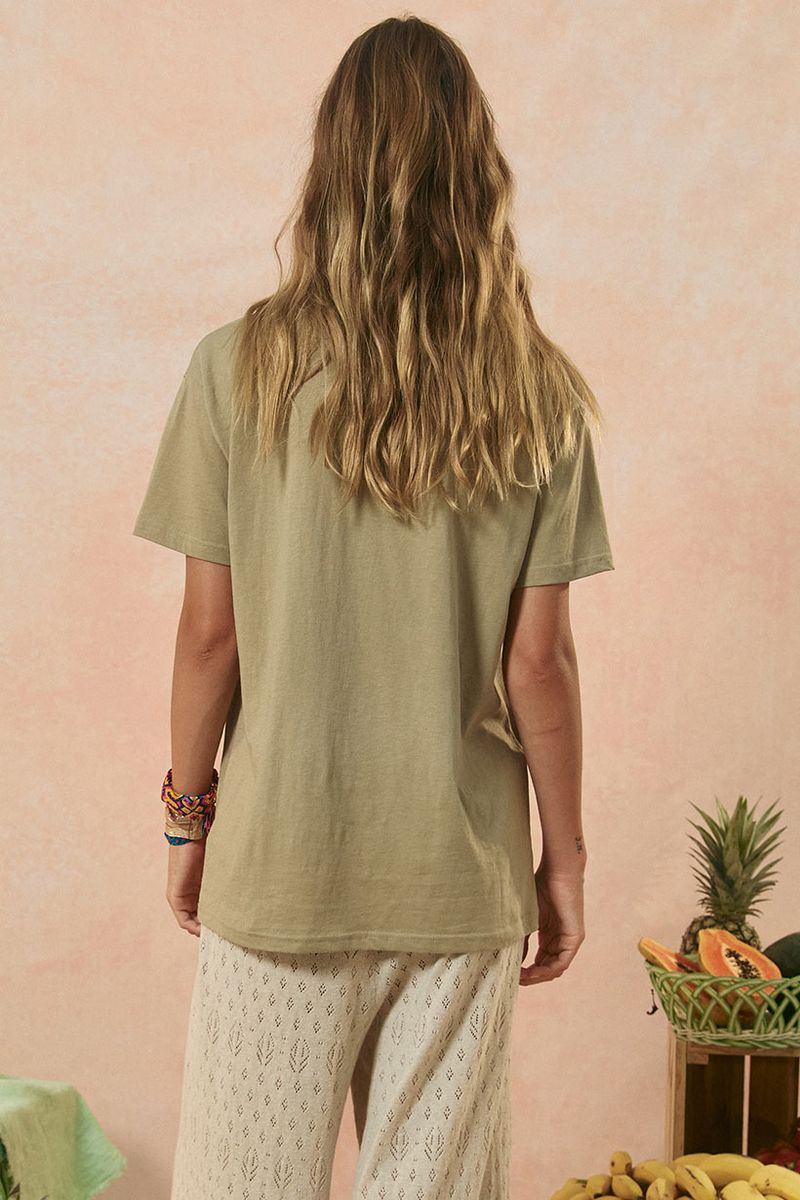 Elysian Collective Spell And The Gypsy Collective Mermaid Truckstop Biker Tee Khaki