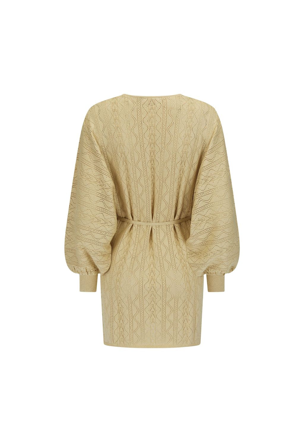 Elysian Collective Spell Moss Knit Mini Dress Gold