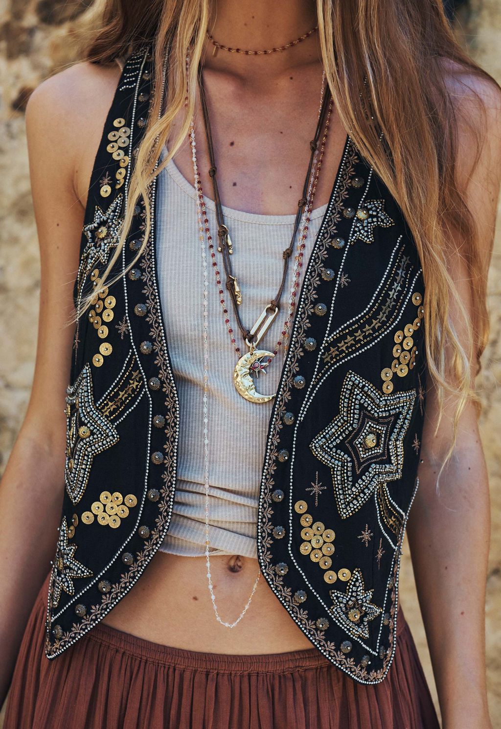 Elysian Collective Spell Night Sky Vest Midnight