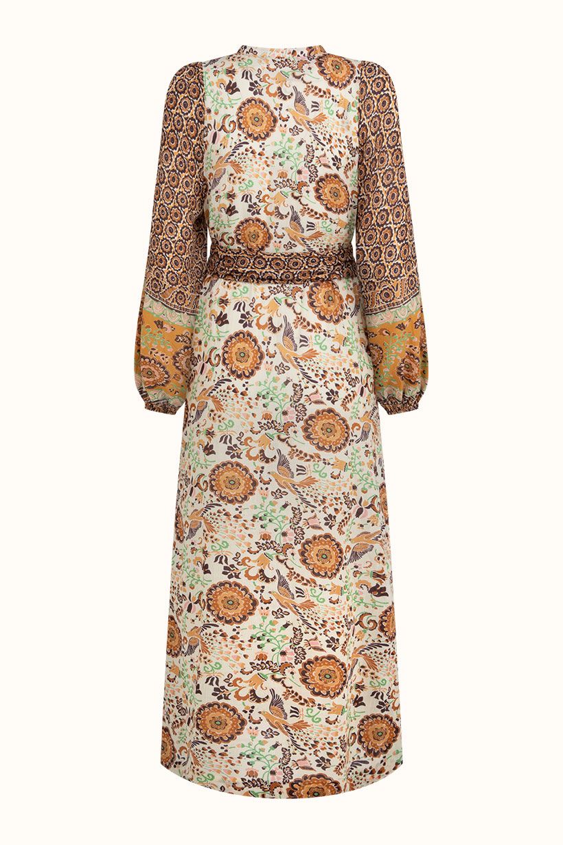 Elysian Collective Spell And The Gypsy Collective Sannah Boho Maxi Dress Golden Ochre