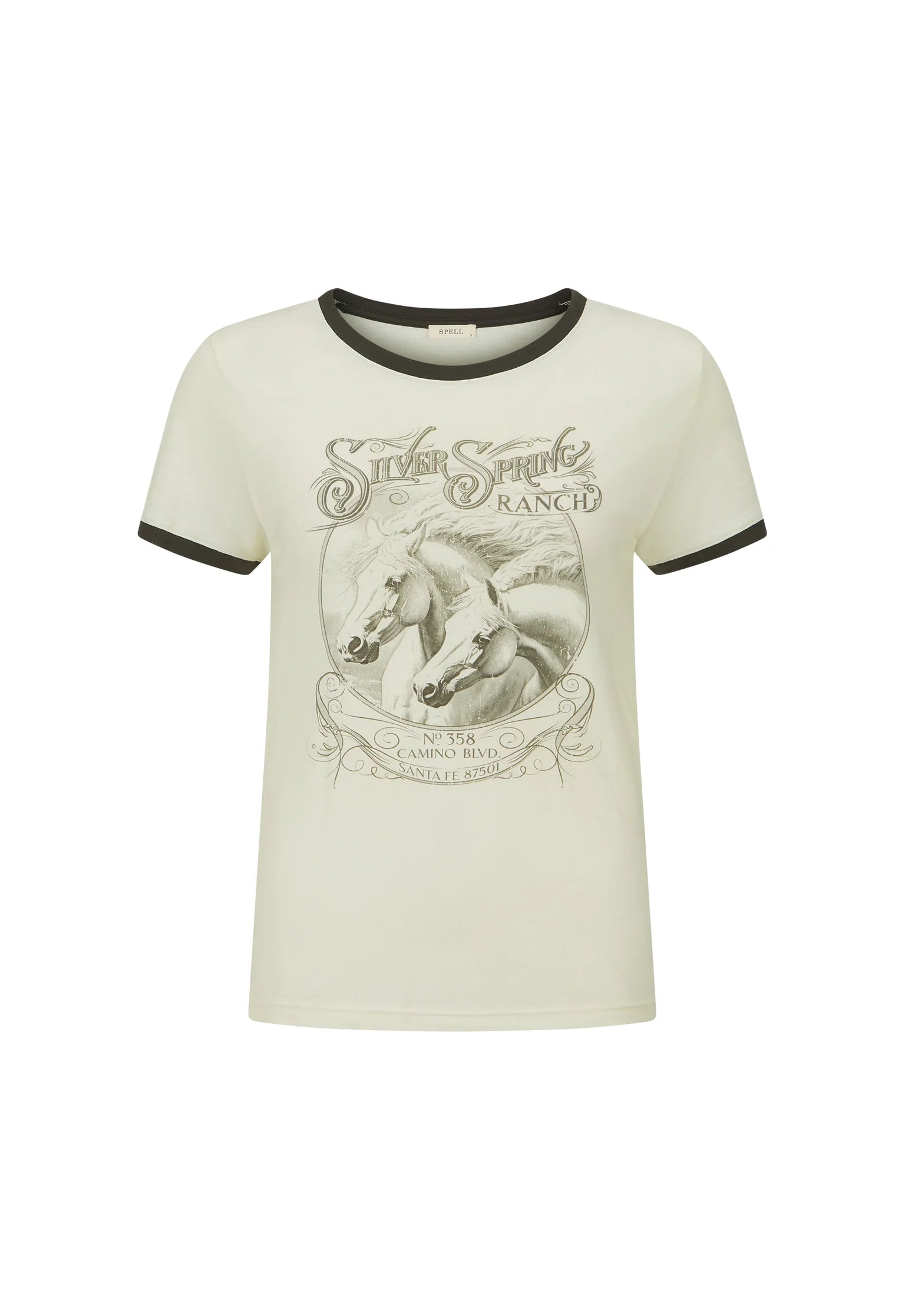 Elysian Collective Spell Silver Spring Tee Vintage Cream