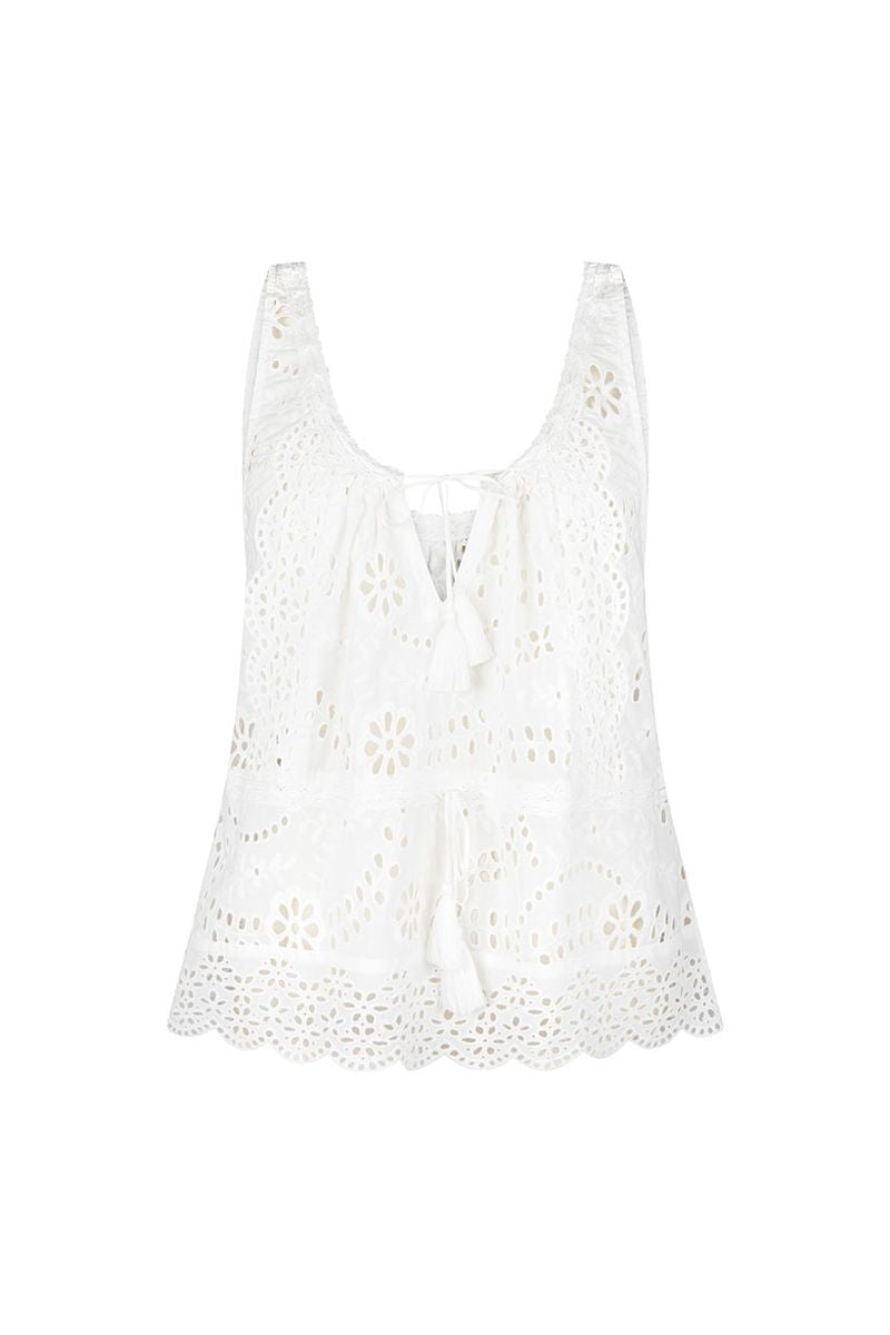 Elysian Collective Spell And The Gypsy Collective Yaya Lace Cami Antique White